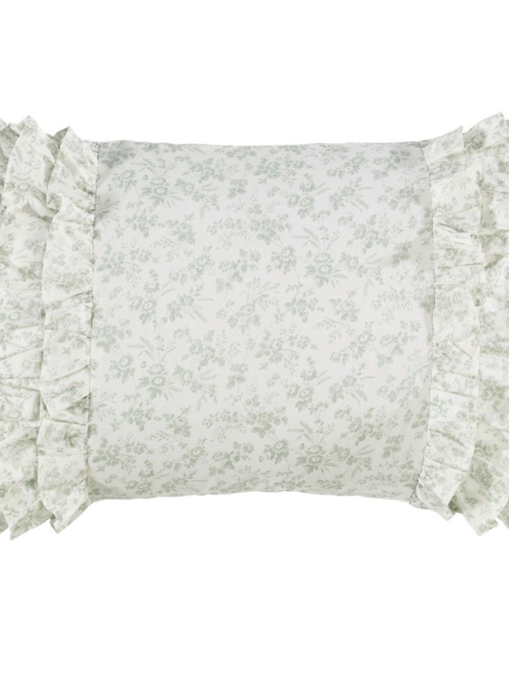 Laura Ashley Breakfast Floral Ruffled Boudoir Pillow ~ Charming - Picture 2 of 6
